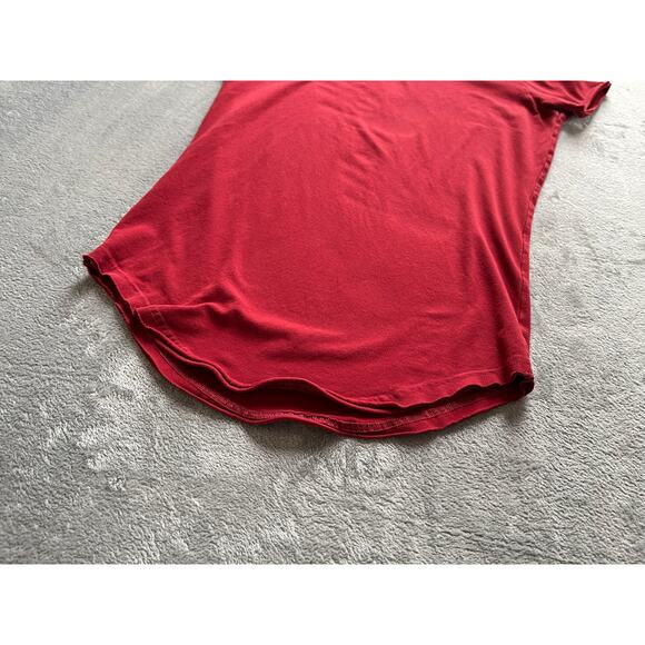 Alphalete Red TShirt Top Womens Small Short Sleeved Stretchy Workout Exercise - Picture 3 of 9